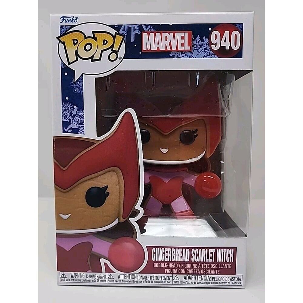 Funko‎ Pop! Marvel Gingerbread Scarlet Witch #940 F39